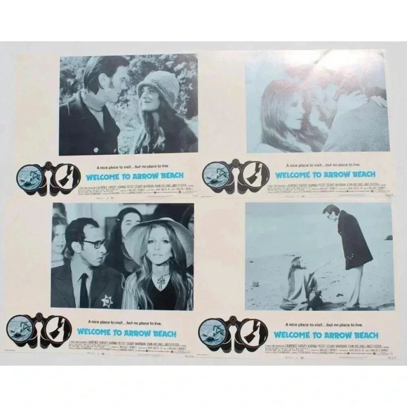 8 Vtg Welcome To Arrow Beach Movie Promo Film Press Kit Lobby Card 11X14 - Picture 2 of 3
